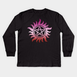 Supernatural Lesbian Pride Kids Long Sleeve T-Shirt